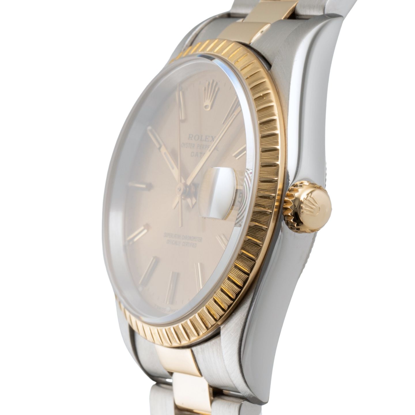 Rolex Oyster Perpetual Date 15223 (1993) - 34 mm Gold/Steel case (6/8)