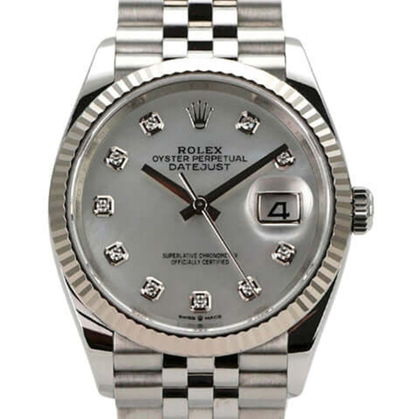 Rolex Datejust 36 126234 (2022) - Parelmoer wijzerplaat 36mm Staal (1/8)