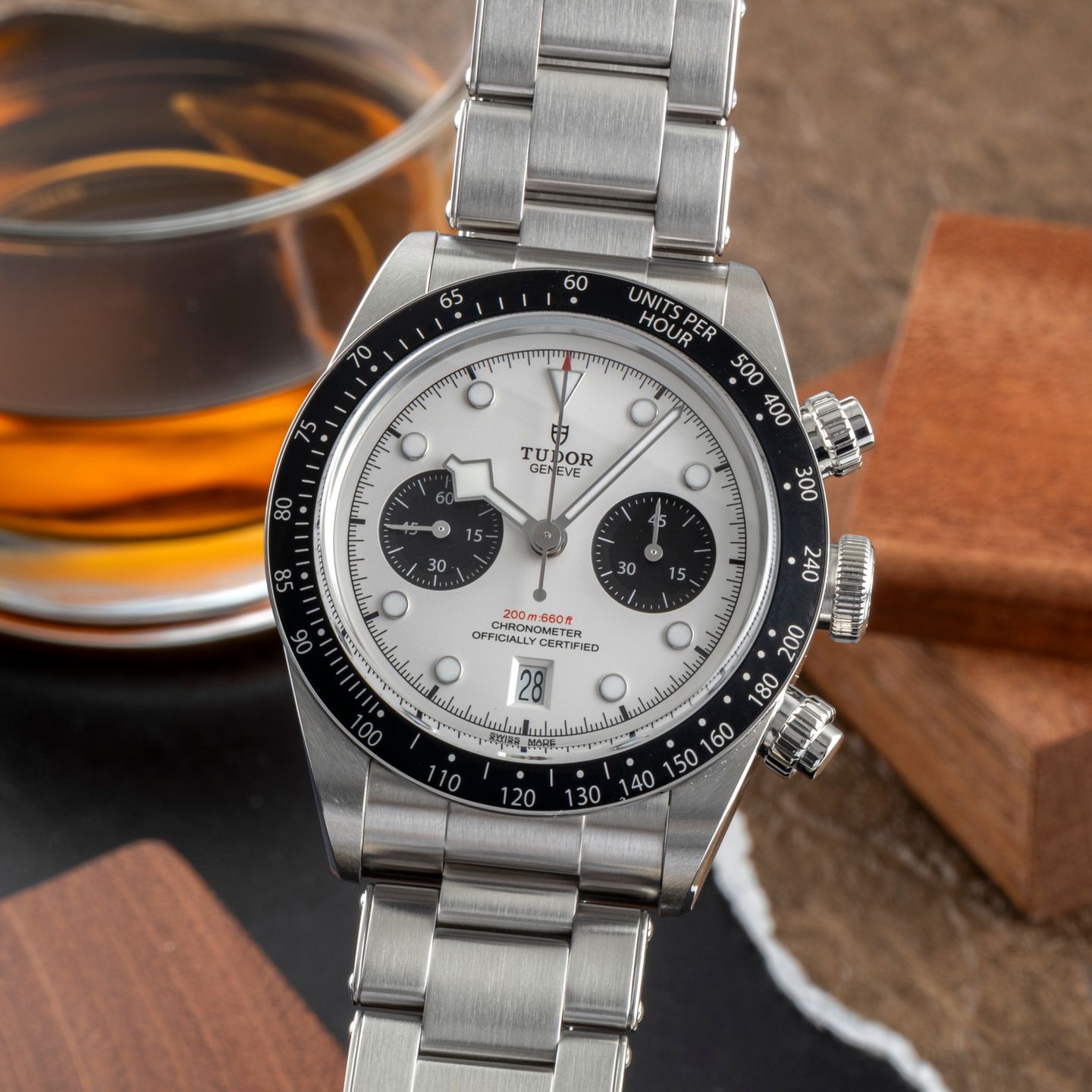 Tudor Black Bay Chrono 79360N (Unknown (random serial)) - Silver dial 41 mm Steel case (3/8)