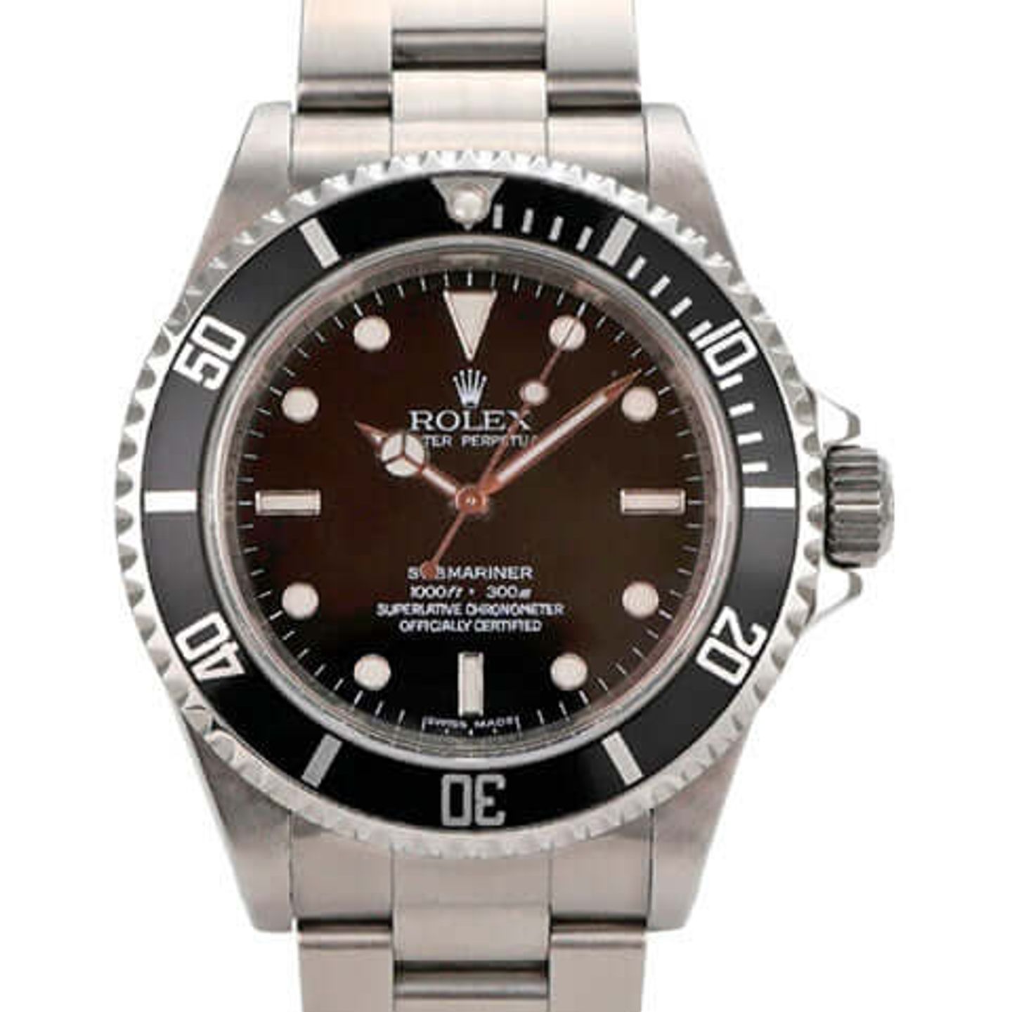 Rolex Submariner No Date 14060M (2010) - Zwart wijzerplaat 40mm Staal (1/8)