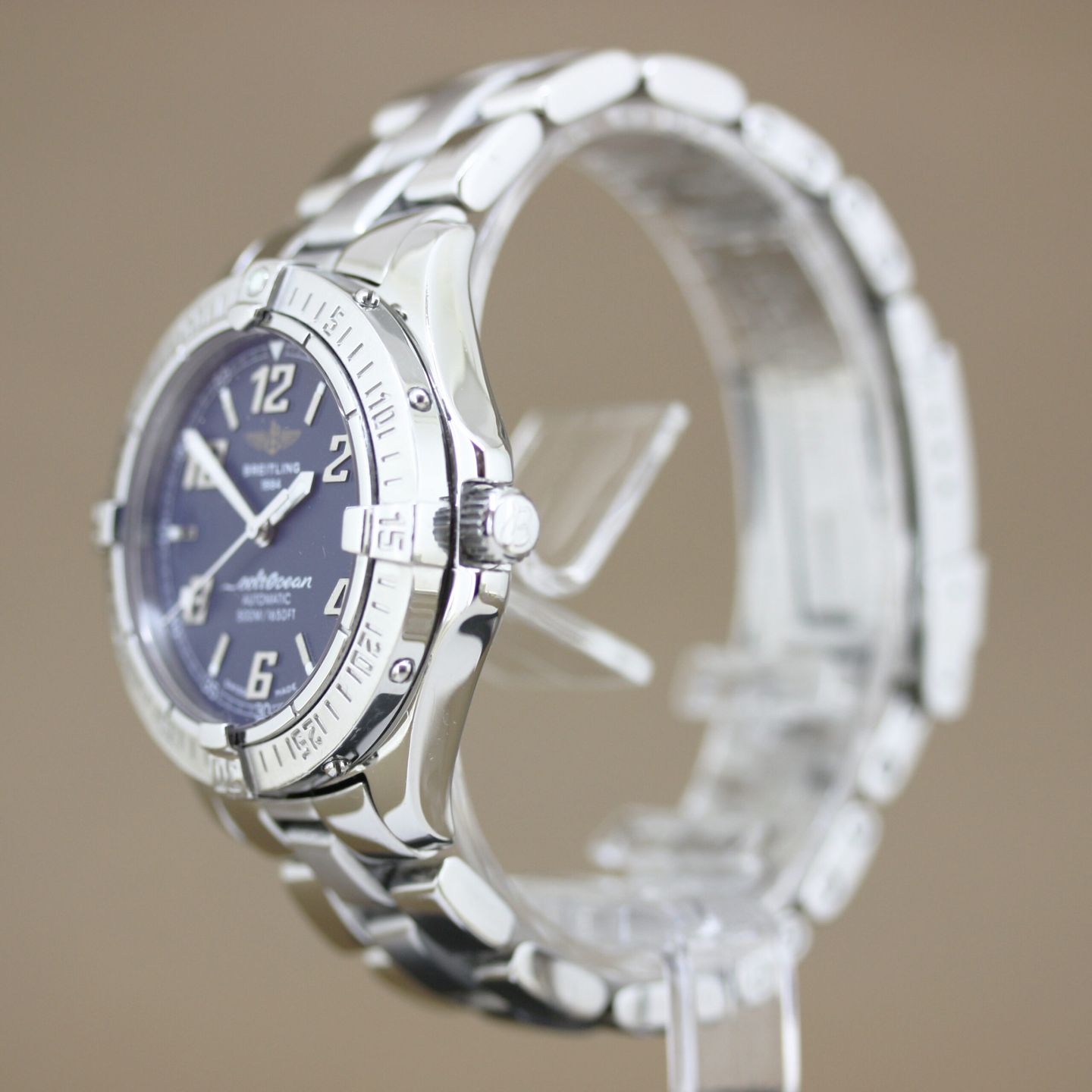 Breitling Colt Automatic A17350 (2000) - Blauw wijzerplaat 38mm Staal (5/8)