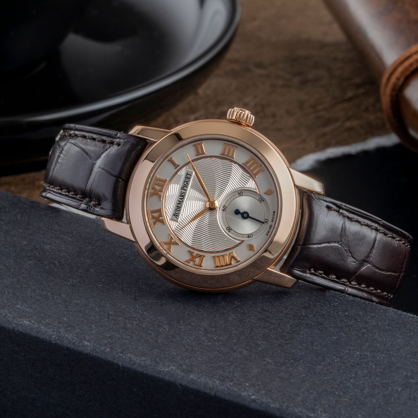 Audemars Piguet Jules Audemars 77230OR.OO.A082MR.01 (Unknown (random serial)) - Silver dial 28 mm Rose Gold case (2/8)