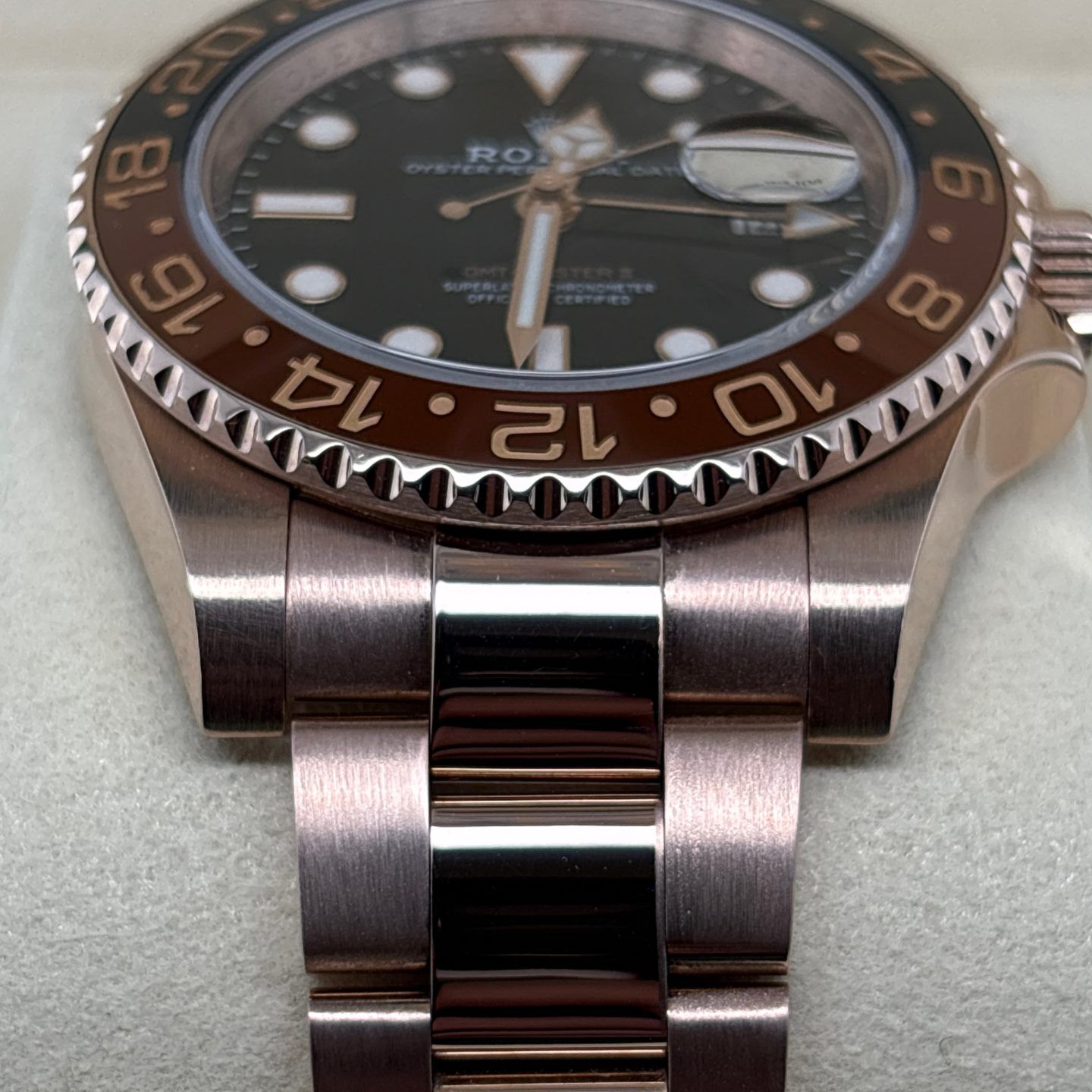 Rolex GMT-Master II 126715CHNR (2018) - Zwart wijzerplaat 40mm Roségoud (7/8)