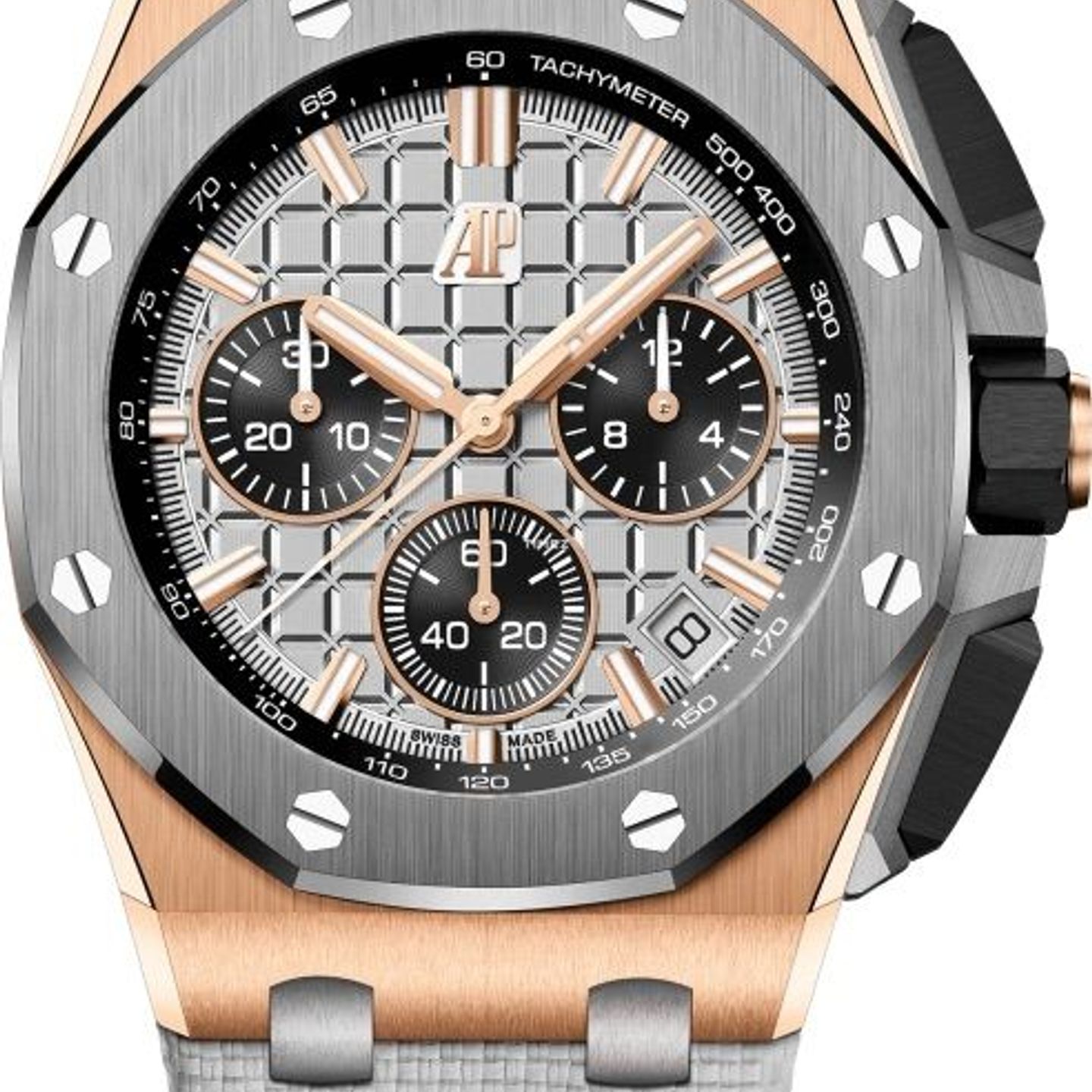 Audemars Piguet Royal Oak Offshore 26420OI.OO.A015VE.01 (2024) - Grijs wijzerplaat 43mm Roségoud (1/1)