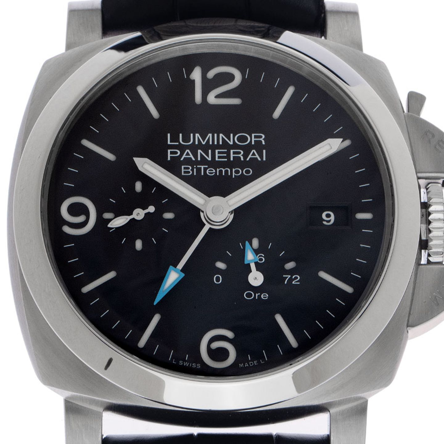 Panerai Luminor 1950 PAM01360 (2025) - Zwart wijzerplaat 44mm Staal (1/7)