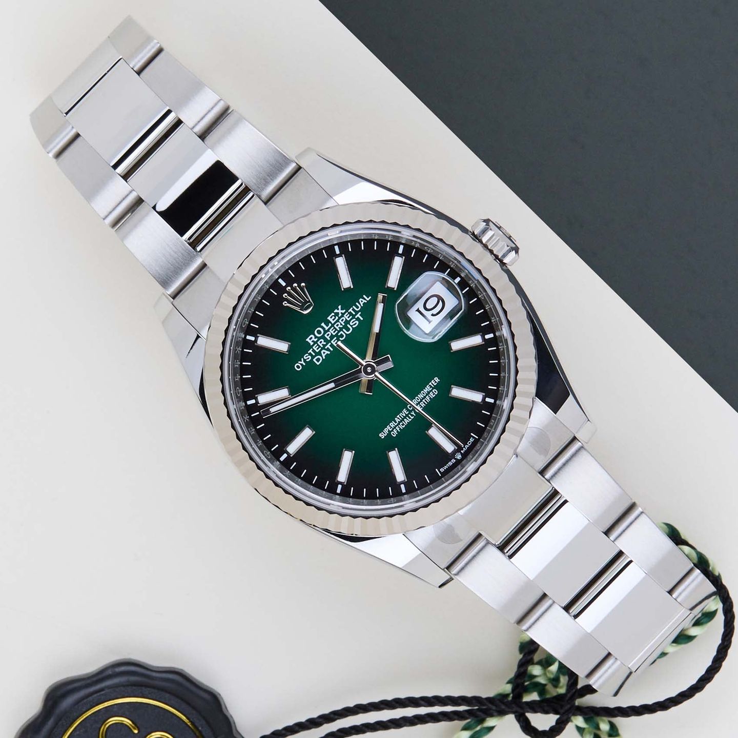 Rolex Datejust 36 126234 (2026) - Green dial 36 mm Steel case (1/8)