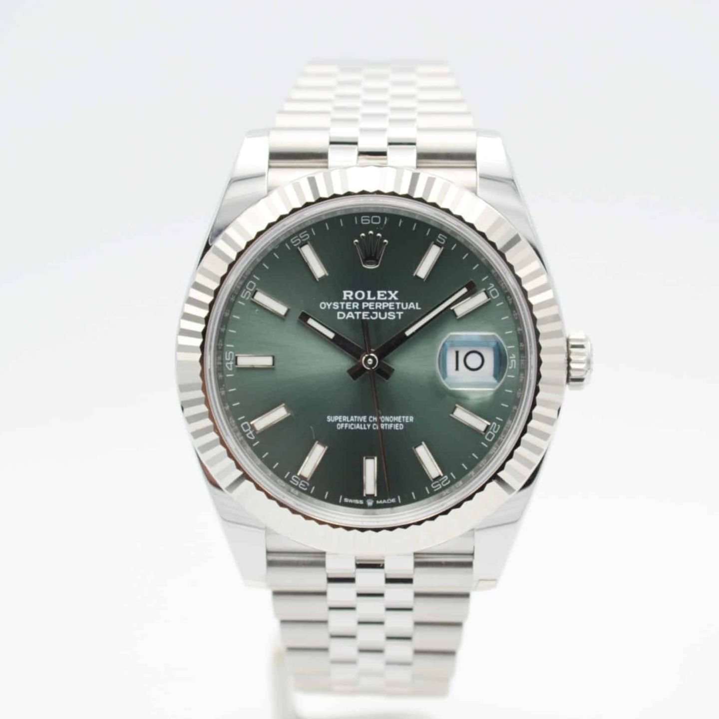 Rolex Datejust 41 126334 (2024) - Groen wijzerplaat 41mm Staal (1/7)