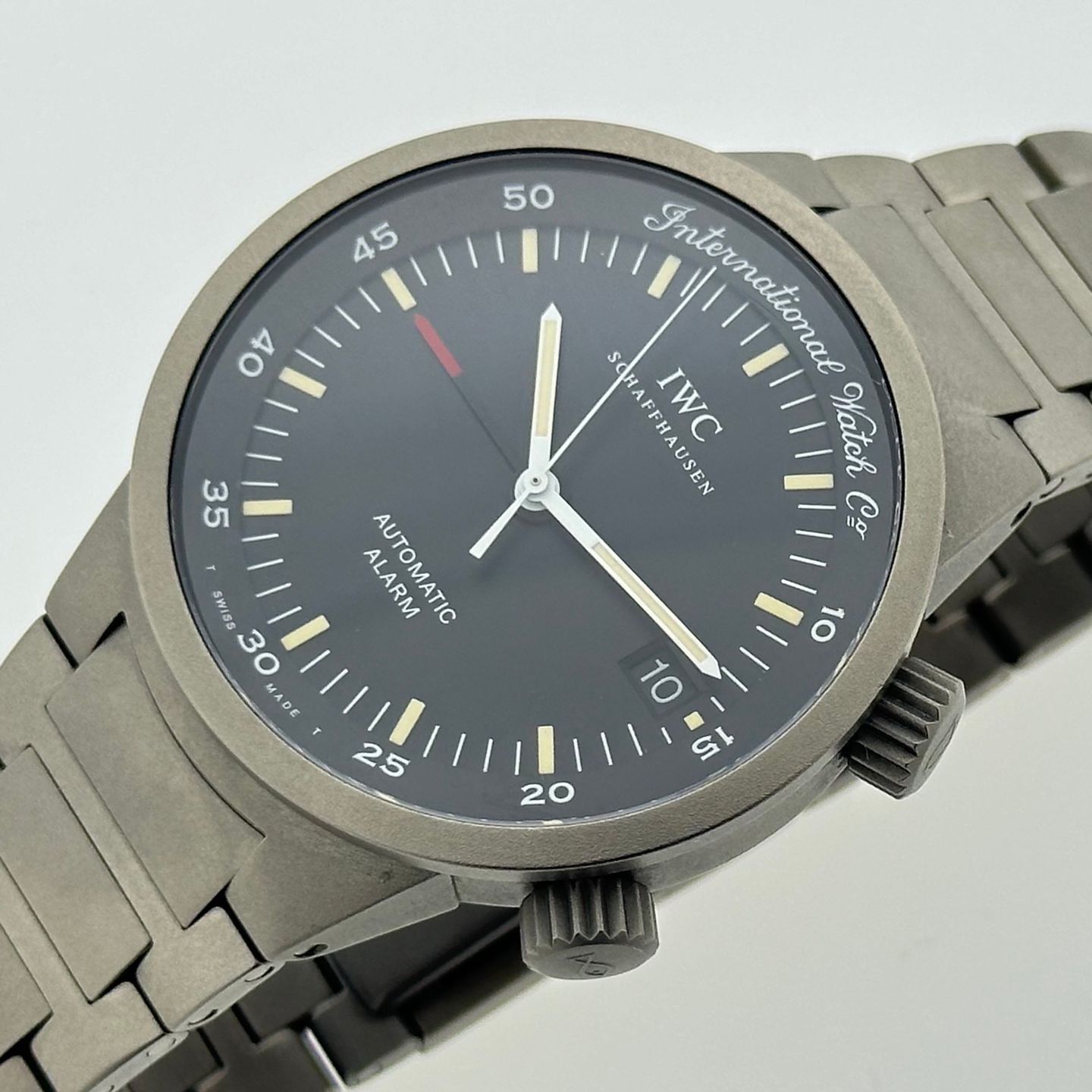 IWC GST IW353701 (Onbekend (willekeurig serienummer)) - Zwart wijzerplaat 39mm Titanium (7/8)