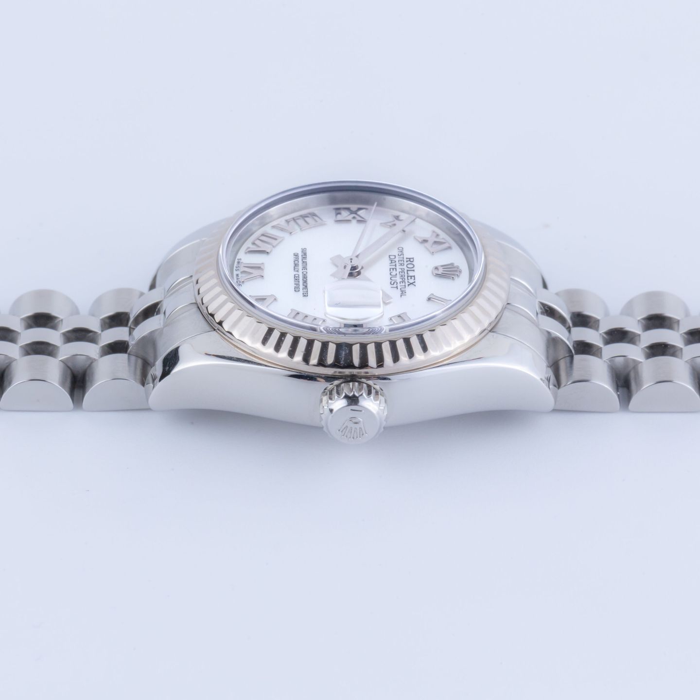 Rolex Lady-Datejust 79173 (2000) - Pearl dial 26 mm Gold/Steel case (7/8)