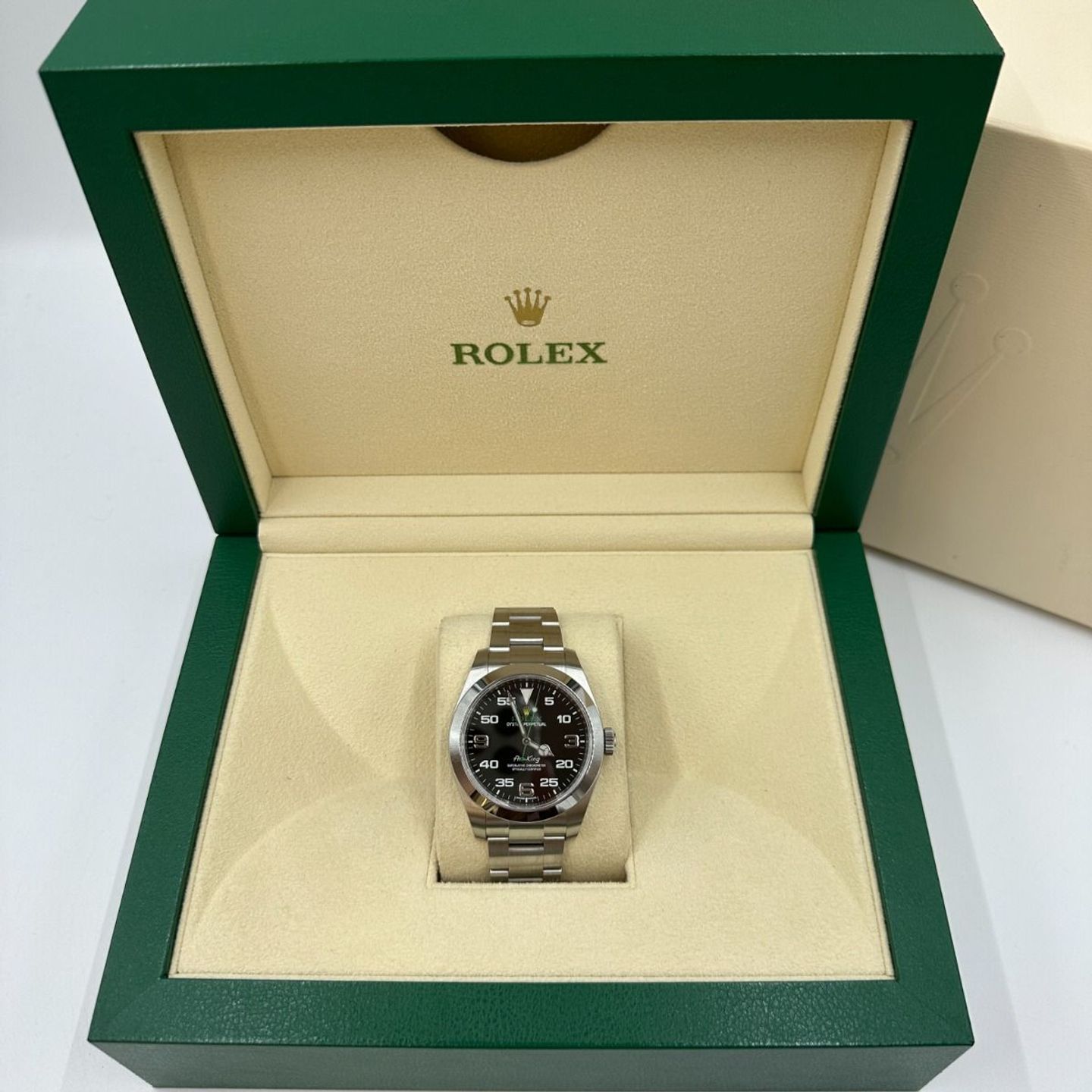 Rolex Air-King 116900 (2022) - Black dial 40 mm Steel case (4/8)