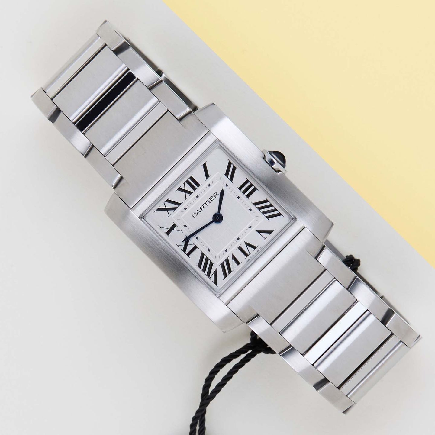 Cartier Tank Française WSTA0074 (2023) - Silver dial 32 mm Steel case (1/8)