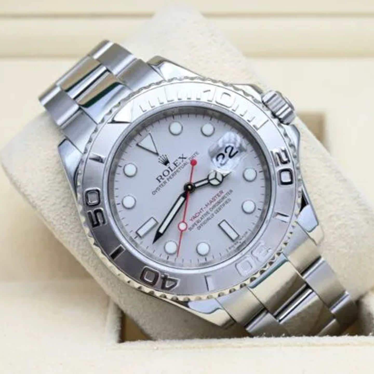 Rolex Yacht-Master 40 16622 (2009) - Silver dial 40 mm Steel case (1/7)