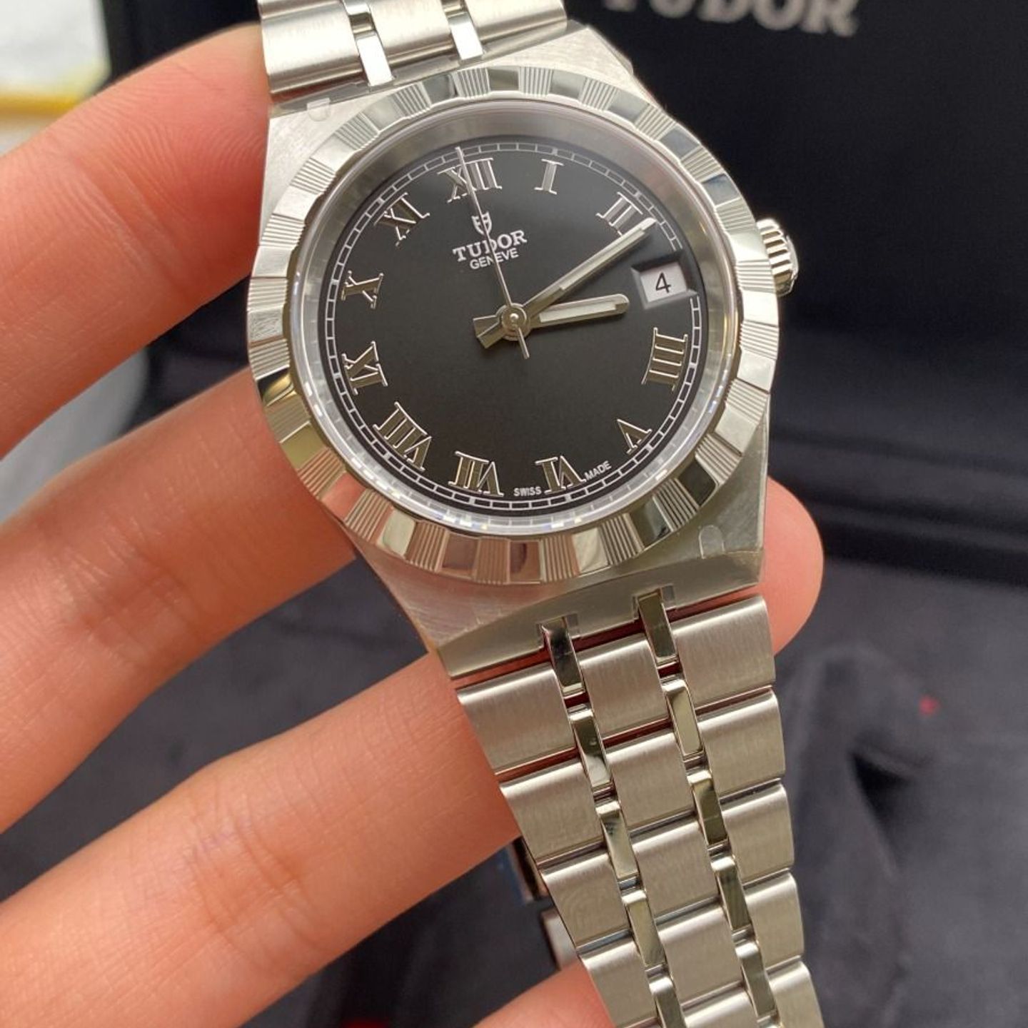 Tudor Royal 28400-0003 (2023) - Zwart wijzerplaat 34mm Staal (8/8)