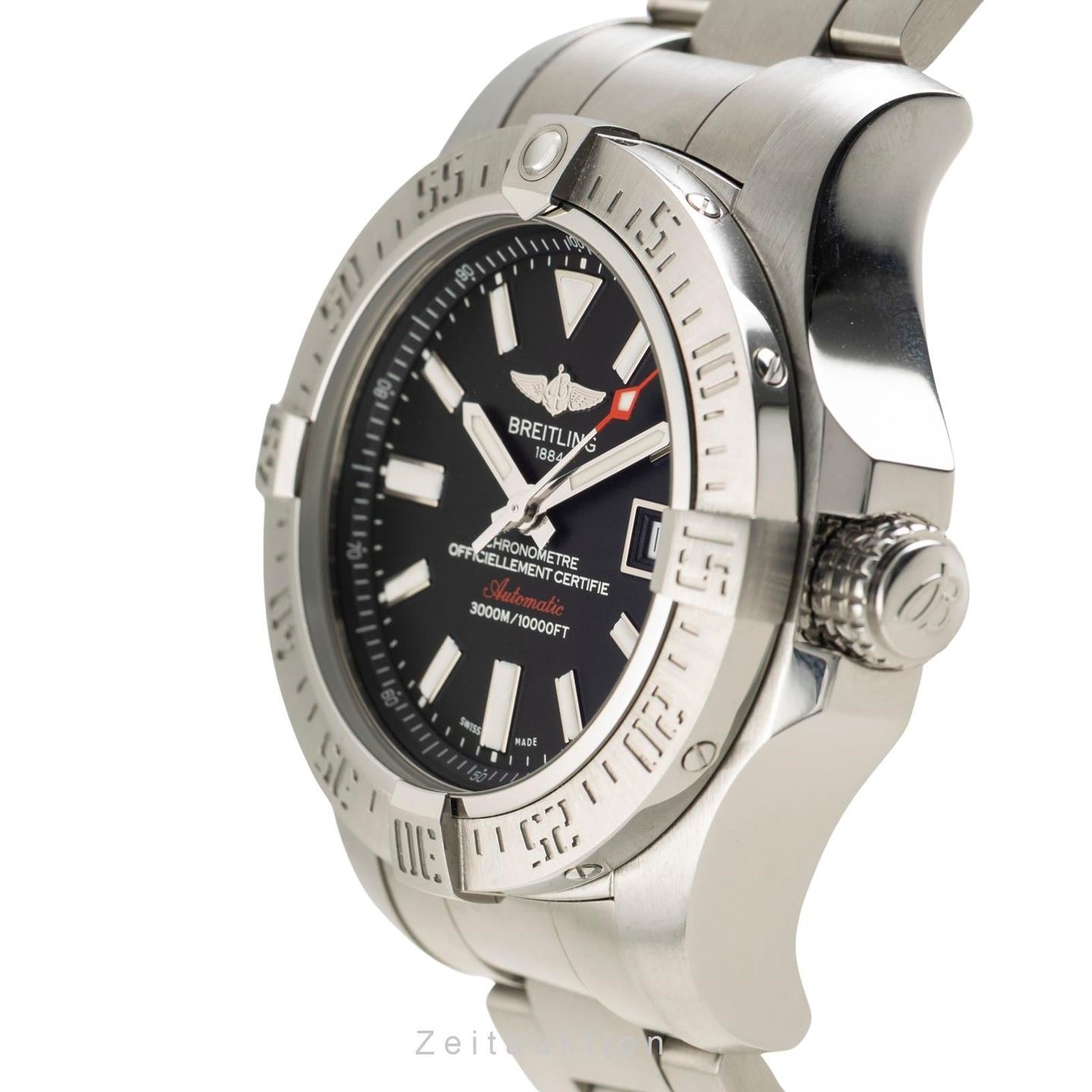 Breitling Avenger II Seawolf A17331101B1A1 (Unknown (random serial)) - Black dial 45 mm Steel case (5/8)
