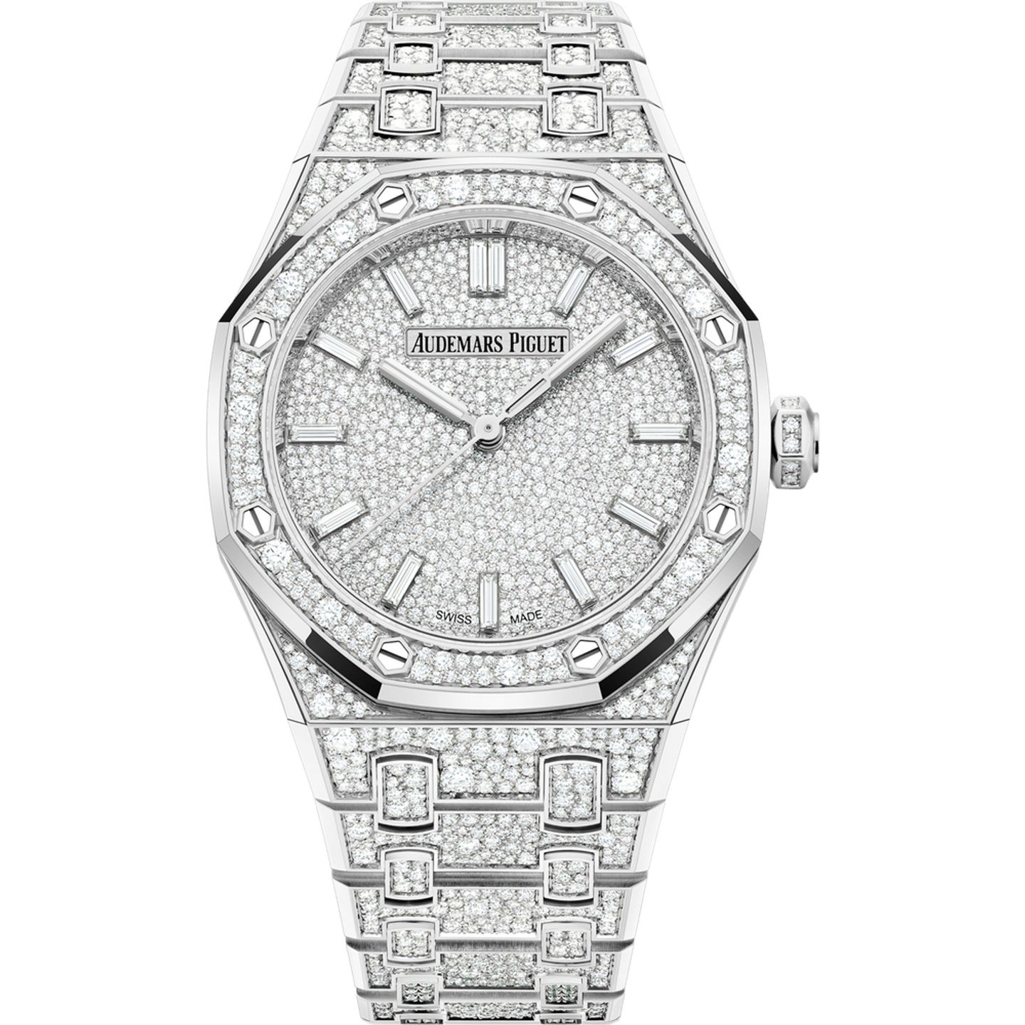Audemars Piguet Royal Oak Selfwinding 77452BC.ZZ.1365BC.01 (2025) - Diamond dial 34 mm White Gold case (1/1)