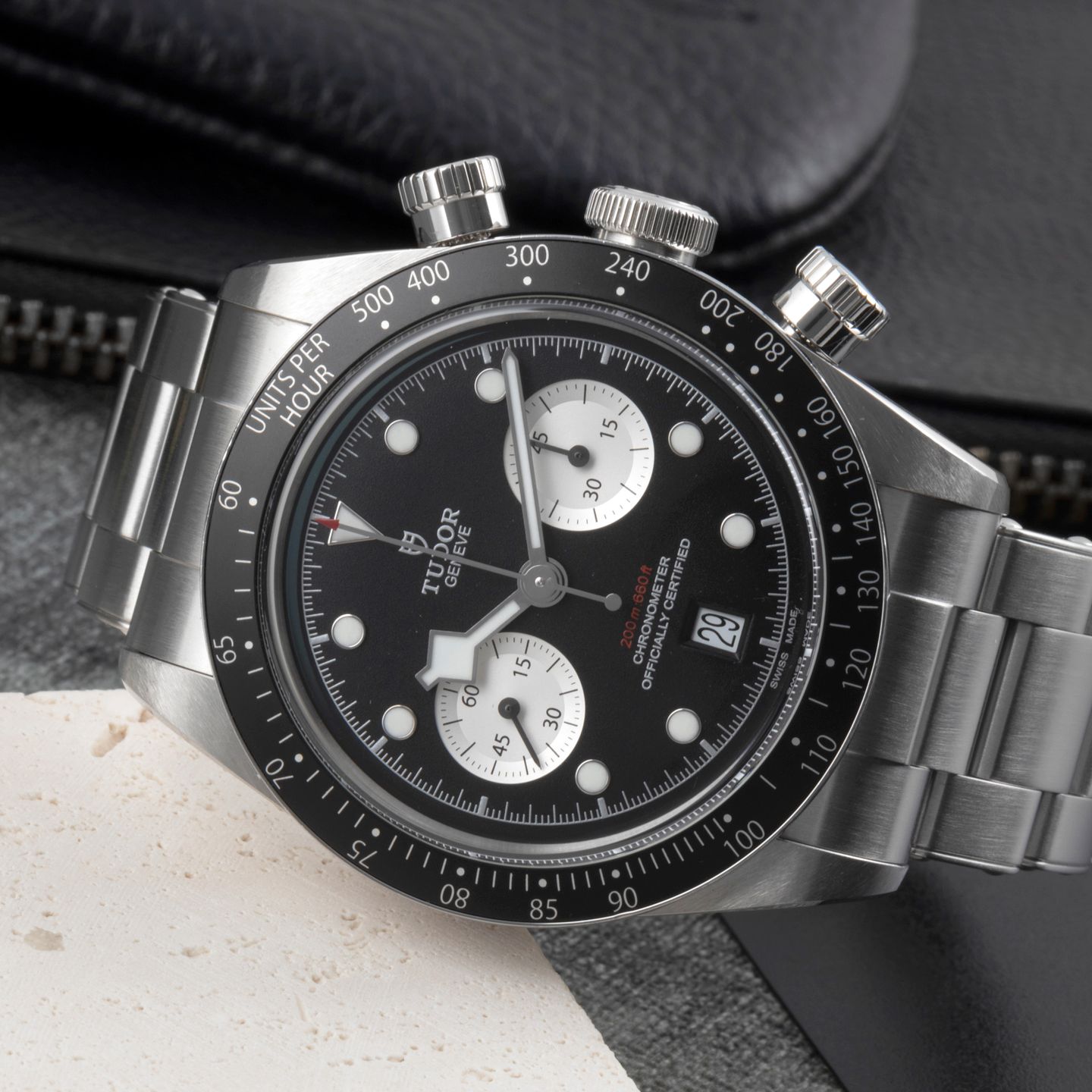 Tudor Black Bay Chrono 79360N (Onbekend (willekeurig serienummer)) - Zwart wijzerplaat 41mm Staal (2/8)