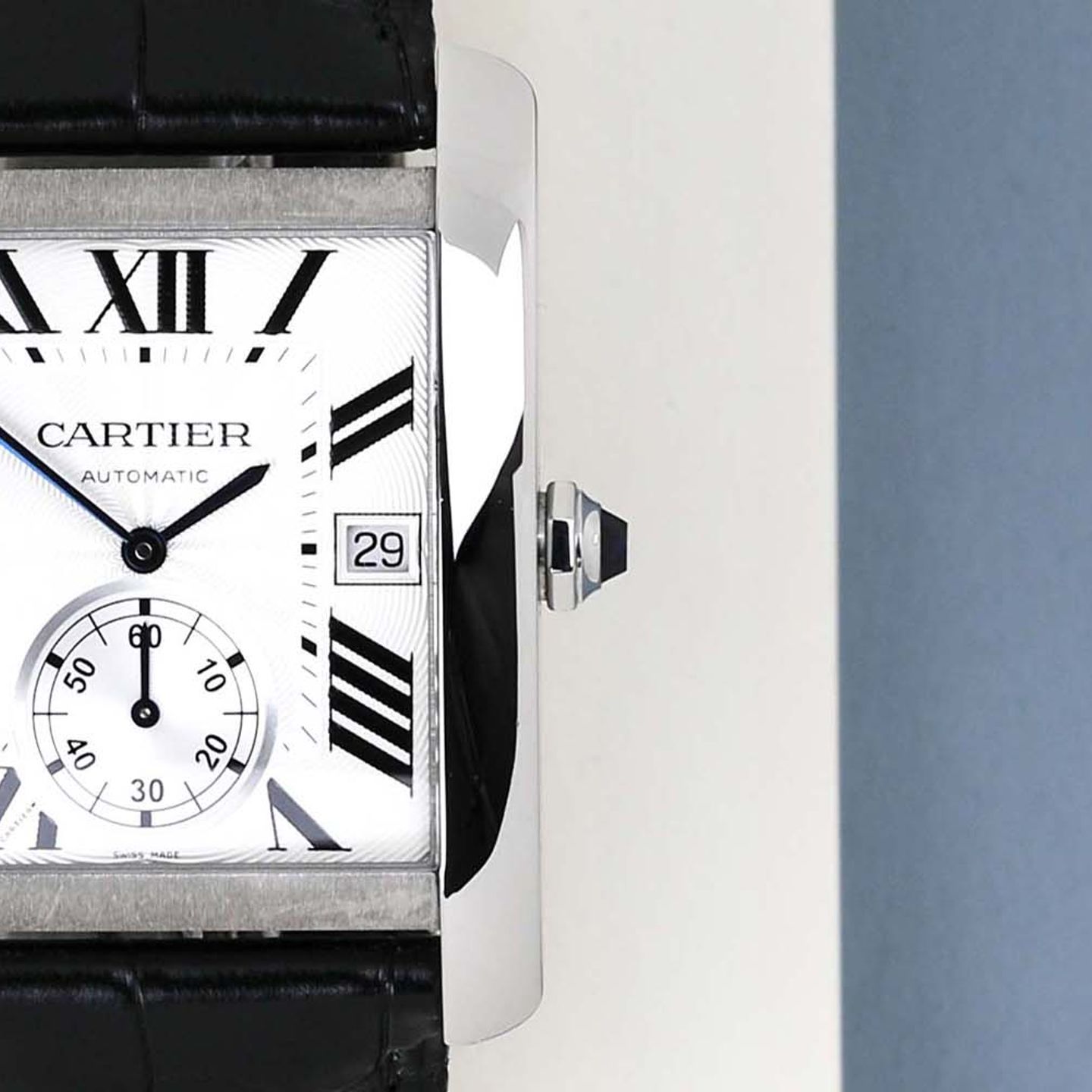 Cartier Tank MC W5330003 (2020) - Silver dial 34 mm Steel case (5/8)