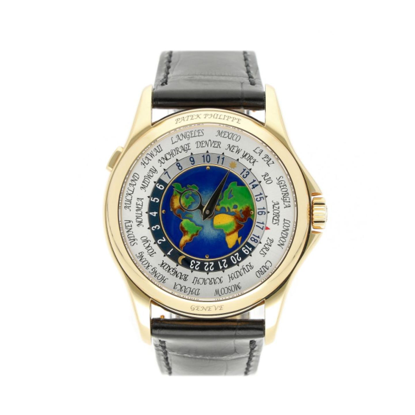 Patek Philippe World Time 5131J-014 (2015) - Meerkleurig wijzerplaat 40mm Geelgoud (1/5)