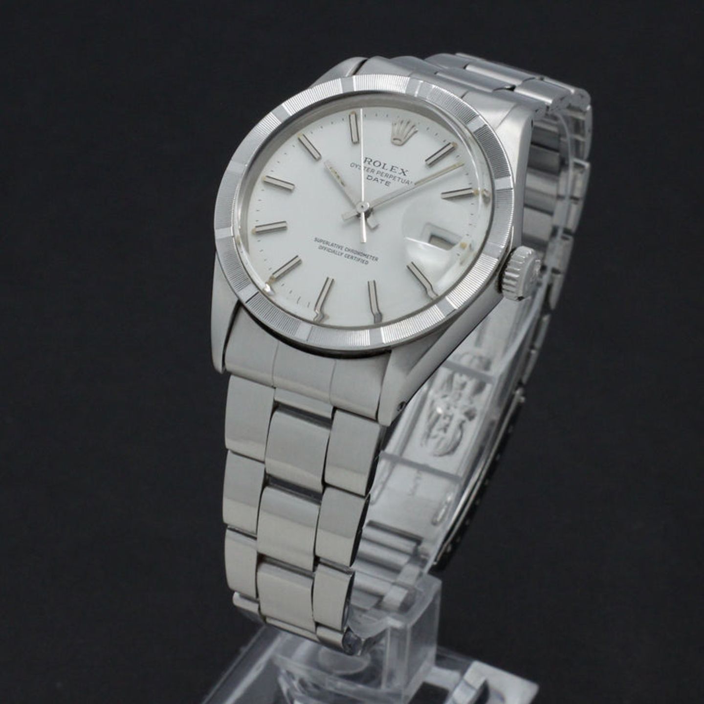 Rolex Oyster Perpetual Date 1501 (1971) - Wit wijzerplaat 34mm Staal (4/7)