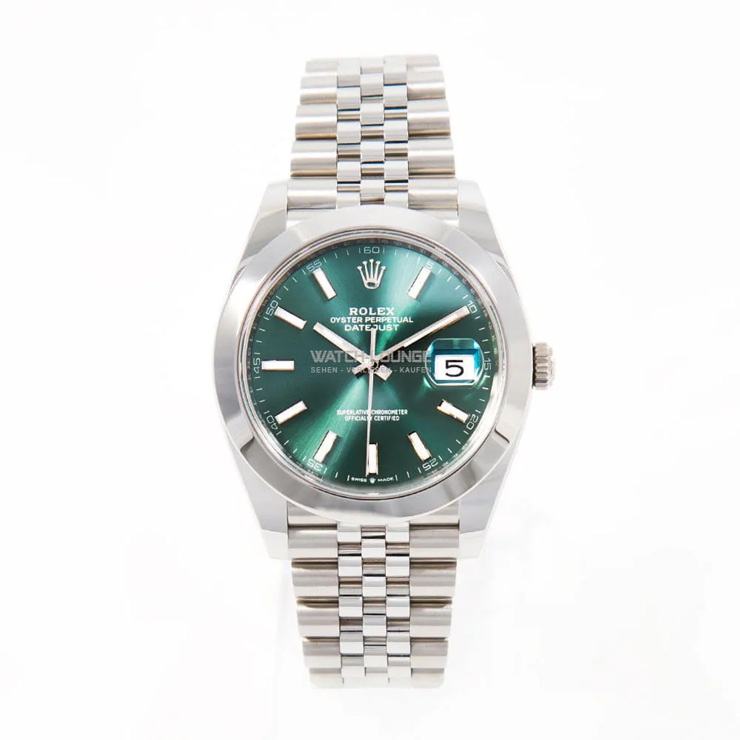 Rolex Datejust 41 126300 (2025) - Green dial 41 mm Steel case (3/8)