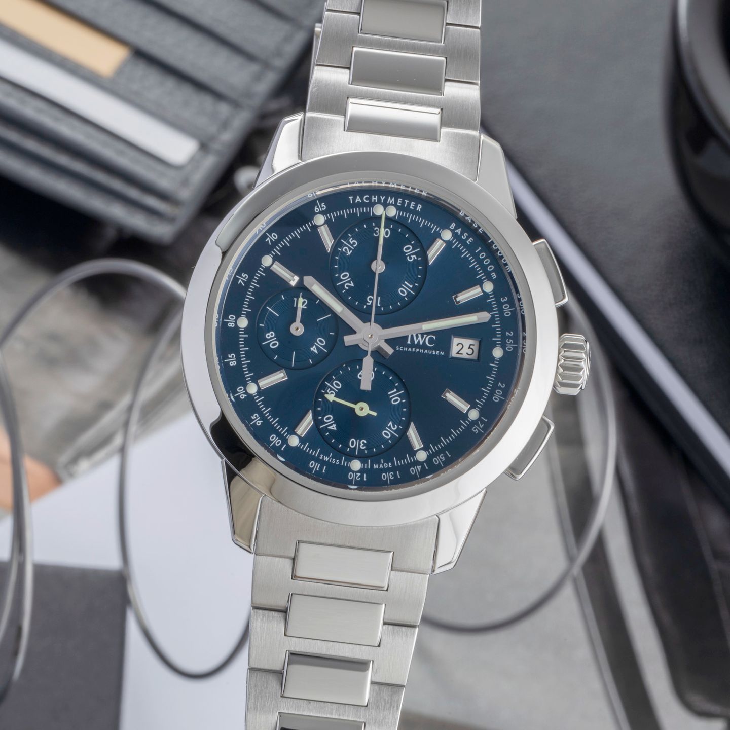 IWC Ingenieur Chronograph IW380802 (Unknown (random serial)) - Silver dial 42 mm Steel case (3/8)