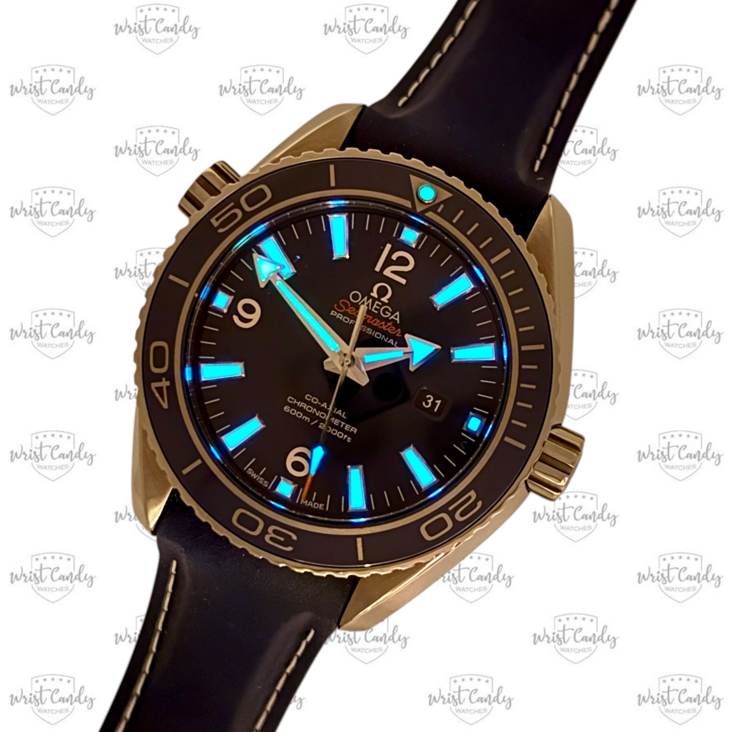 Omega Seamaster Planet Ocean 232.92.38.20.03.001 (2021) - Blue dial 38 mm Titanium case (6/8)