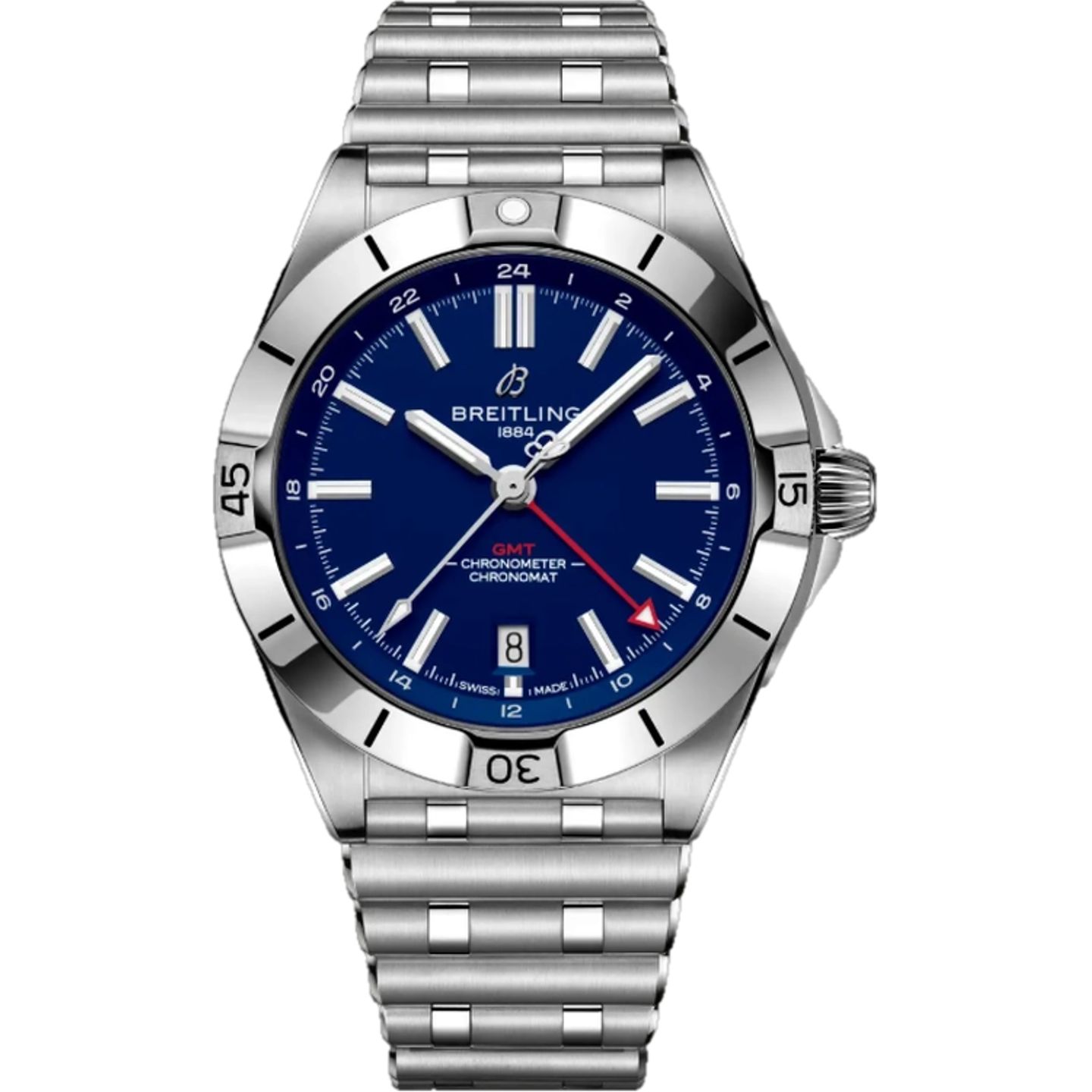 Breitling Chronomat GMT A32398C11C1A1 (2026) - Blauw wijzerplaat 40mm Staal (1/1)