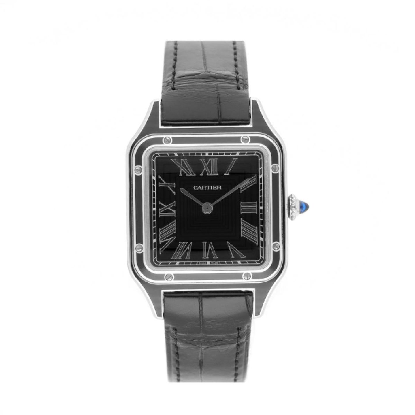 Cartier Santos Dumont WSSA0046 (2023) - Zwart wijzerplaat 44mm Staal (1/5)