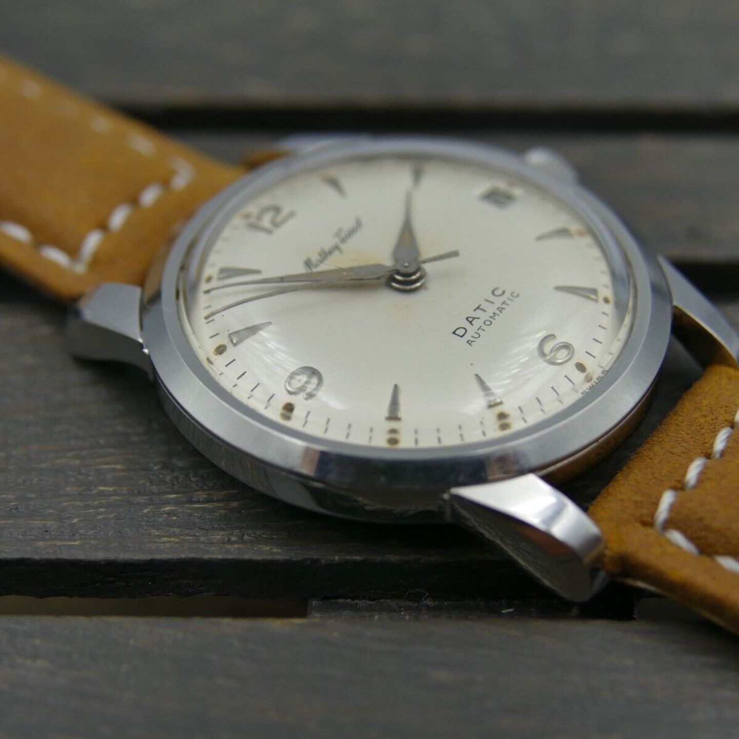 Mathey-Tissot Vintage Unknown (Onbekend (willekeurig serienummer)) - Onbekend wijzerplaat 34mm Staal (6/16)