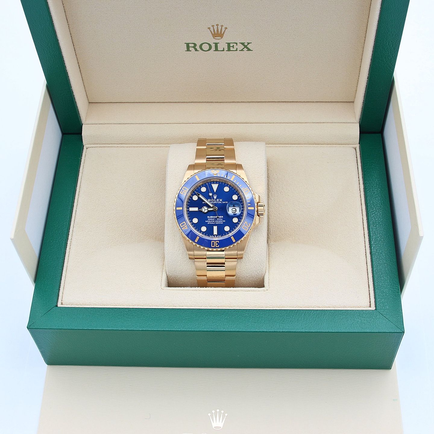 Rolex Submariner Date 126618LB (2022) - Blauw wijzerplaat 41mm Geelgoud (2/8)