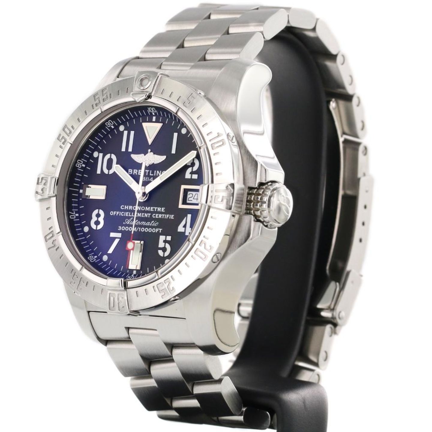 Breitling Avenger Seawolf A1733010.B906 (2013) - Black dial 45 mm Steel case (8/8)