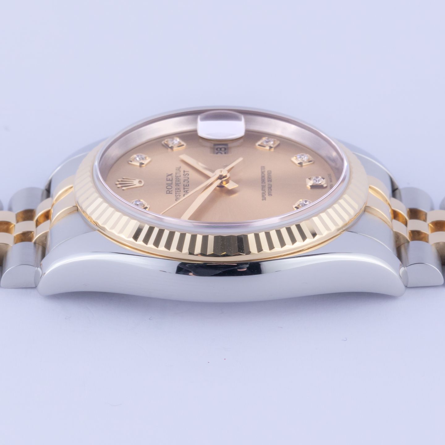 Rolex Datejust 36 116233 (2005) - Champagne dial 36 mm Gold/Steel case (5/8)