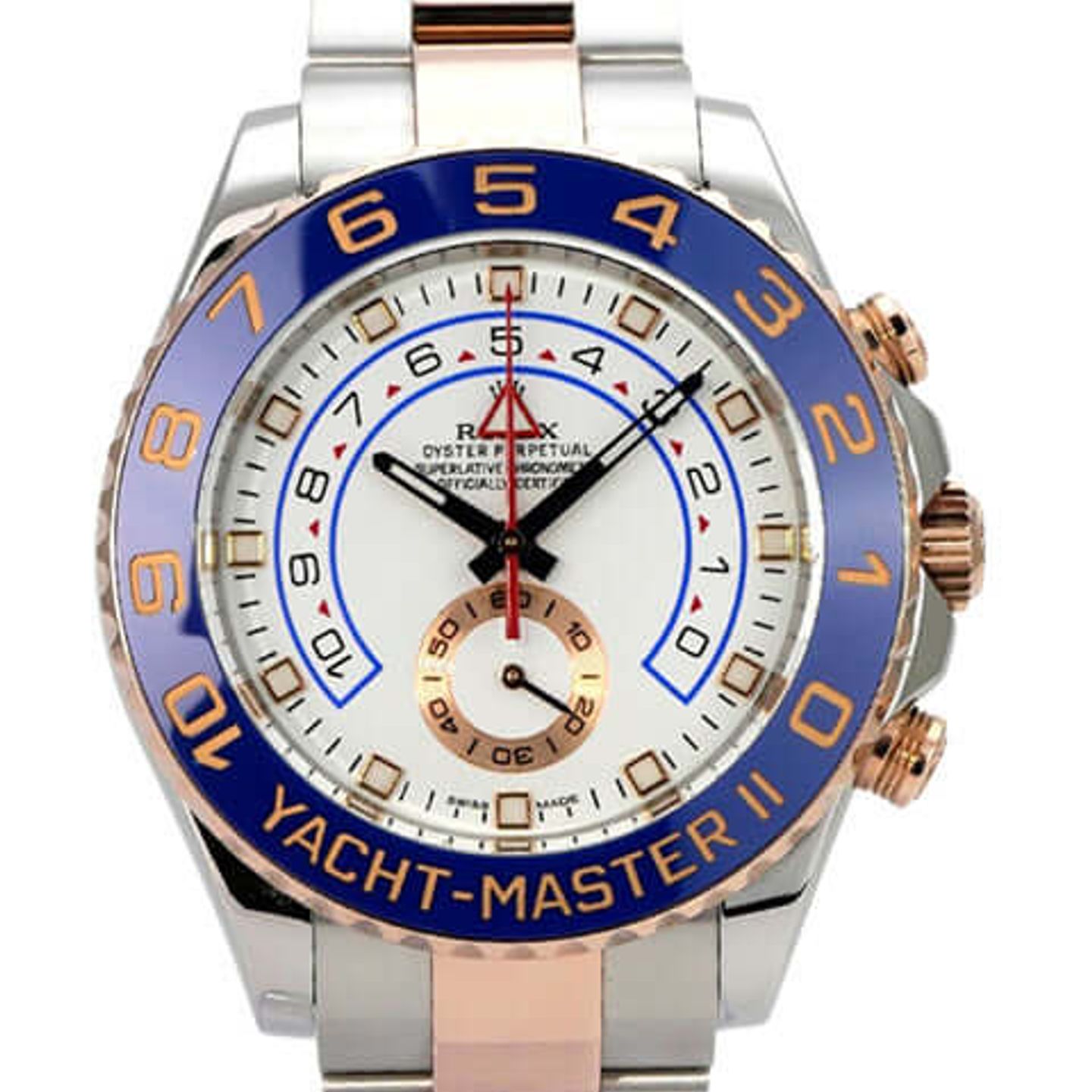 Rolex Yacht-Master II 116681 (2017) - White dial 44 mm Steel case (1/8)