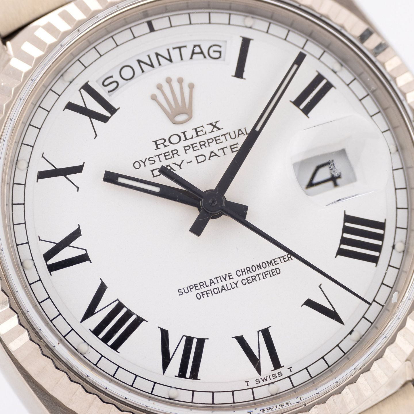 Rolex Day-Date 1803 (1973) - Wit wijzerplaat 36mm Witgoud (3/8)