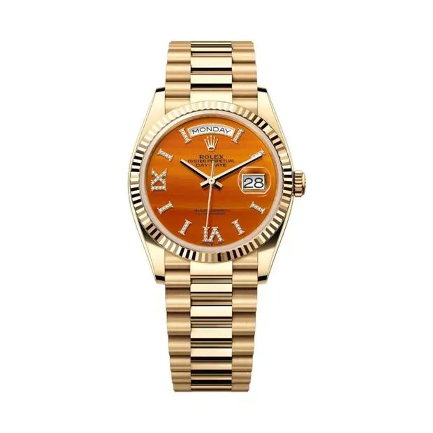 Rolex Day-Date 36 128238 (2024) - Champagne wijzerplaat 36mm Geelgoud (1/6)