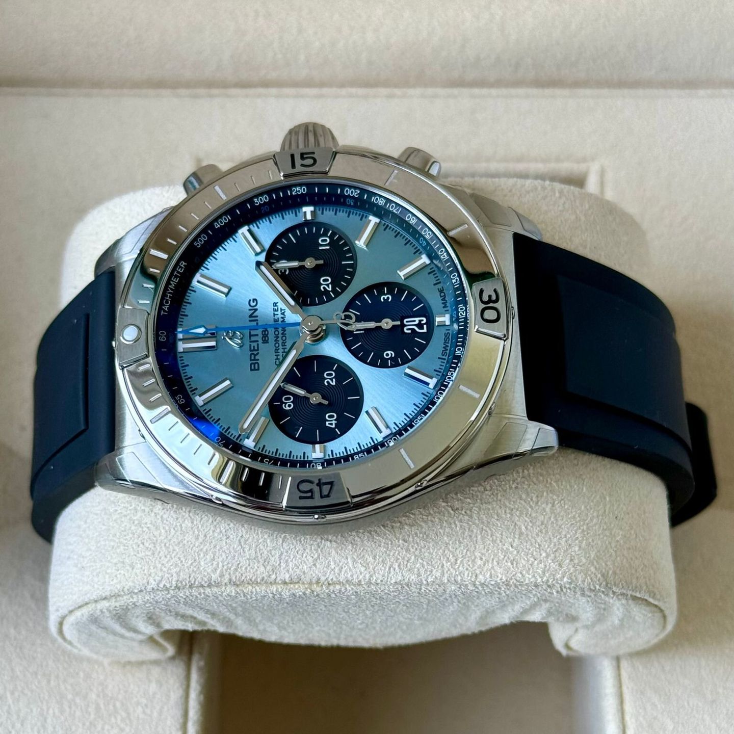 Breitling Chronomat 42 PB0134101C1S1 (2024) - Blauw wijzerplaat 42mm Staal (5/7)