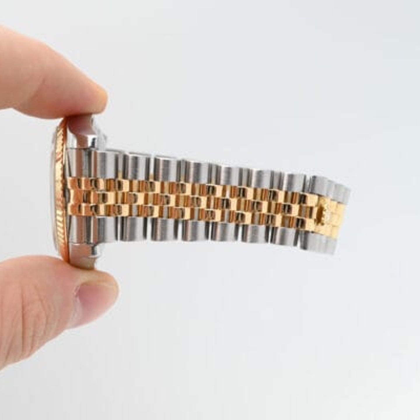 Rolex Datejust 36 116233 (2004) - Champagne wijzerplaat 36mm Goud/Staal (7/7)