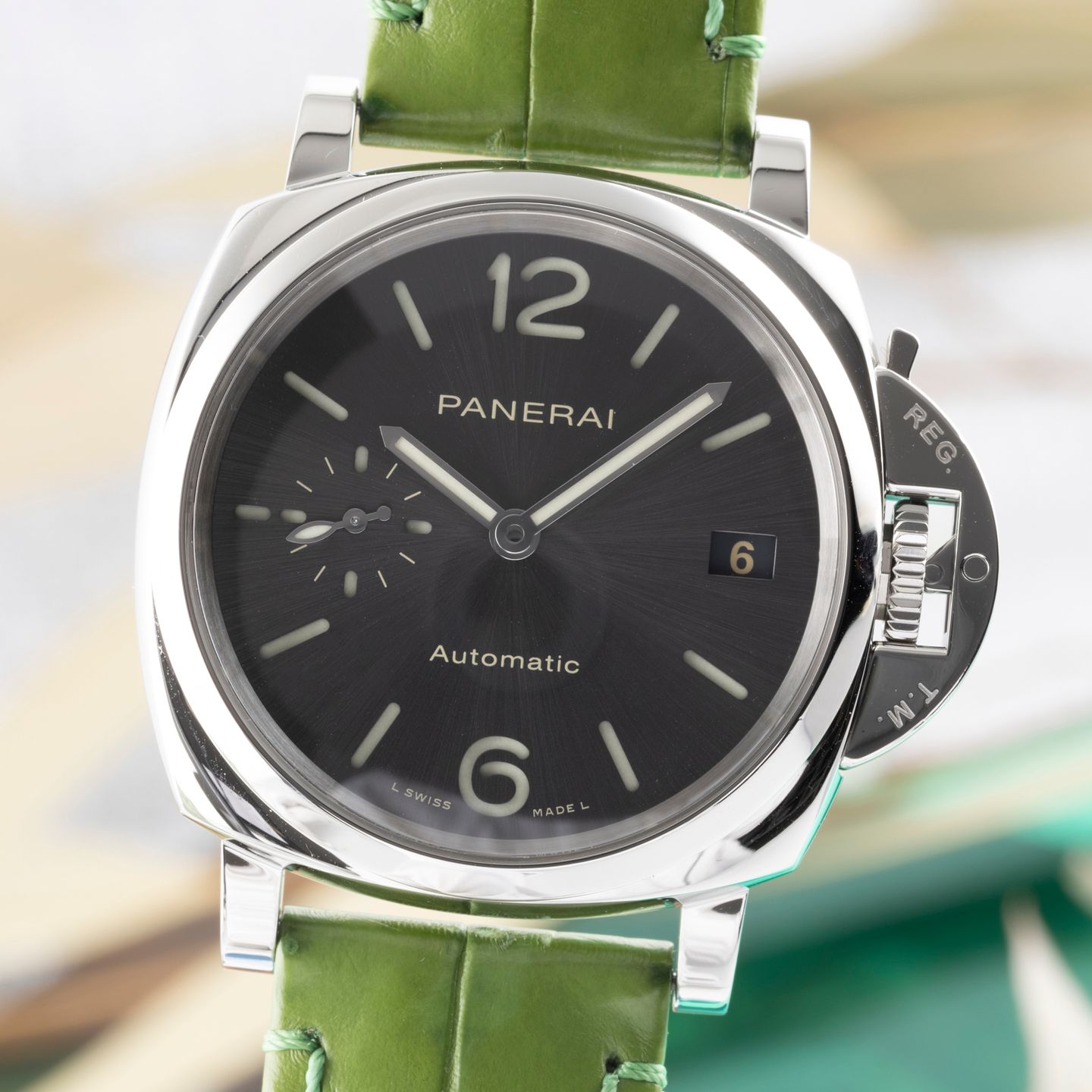 Panerai Luminor Due PAM00755 (2020) - Grey dial 38 mm Steel case (3/8)