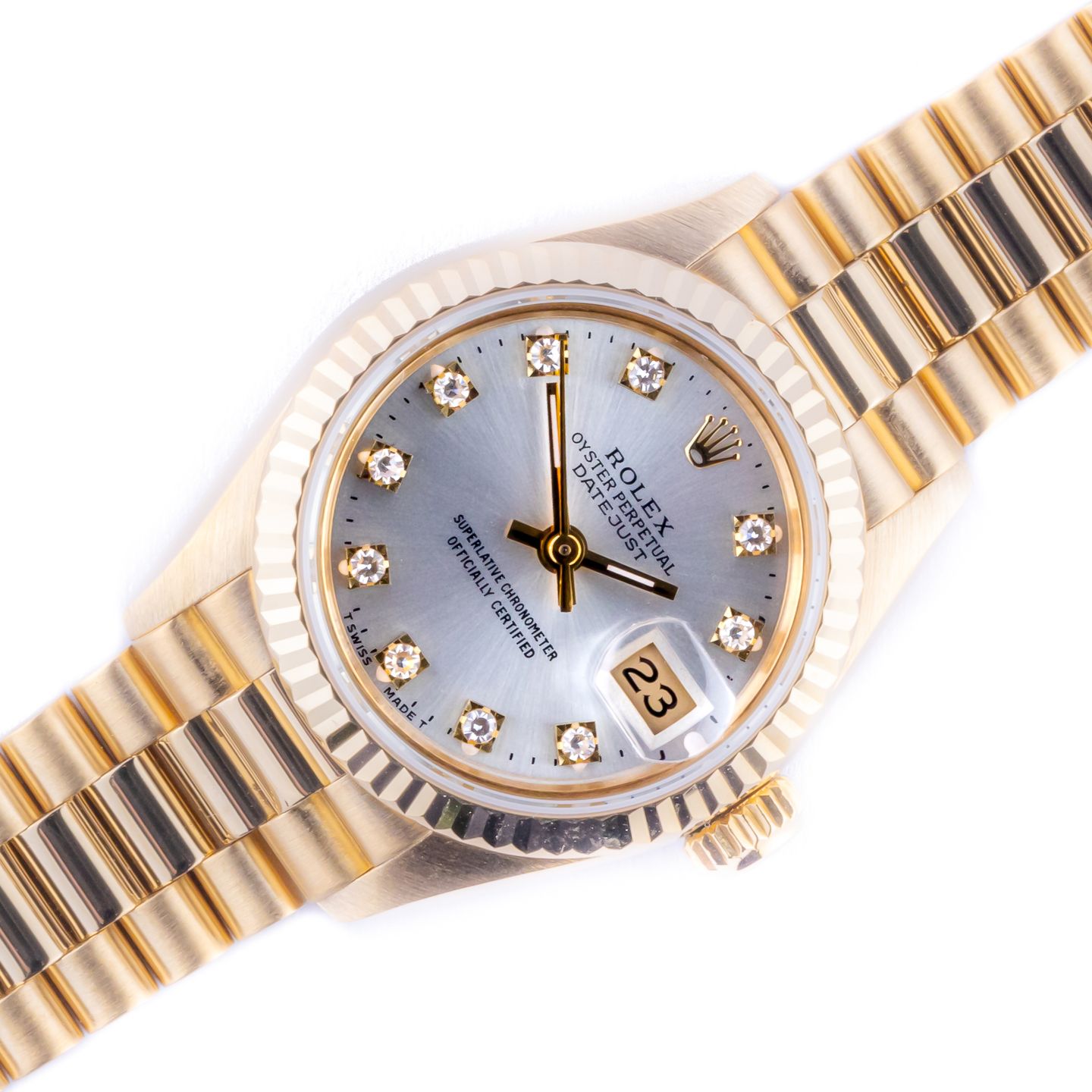 Rolex Lady-Datejust 69178 (1993) - 26 mm Yellow Gold case (1/8)