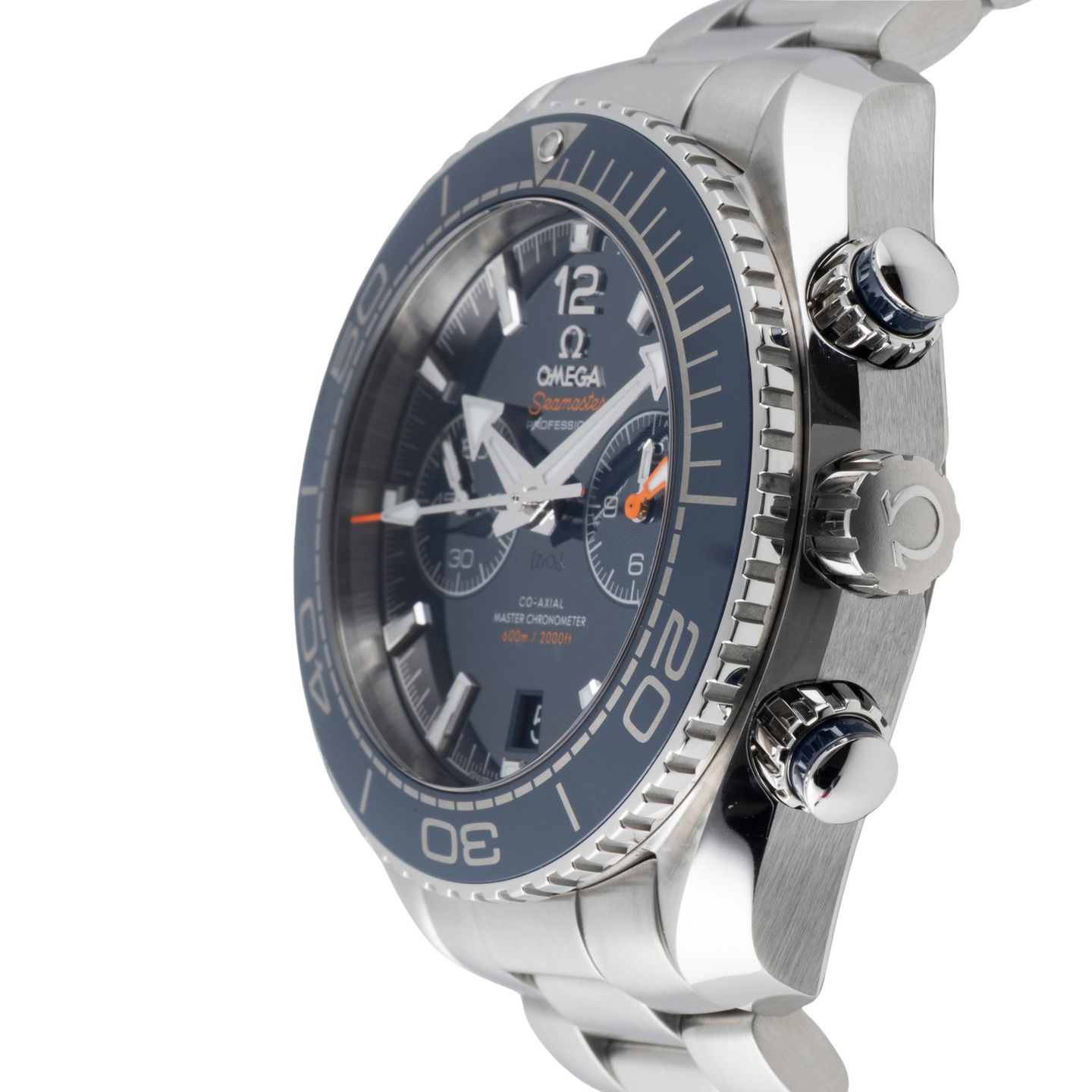 Omega Seamaster Planet Ocean Chronograph 215.30.46.51.03.001 (Unknown (random serial)) - Blue dial 46 mm Steel case (6/8)