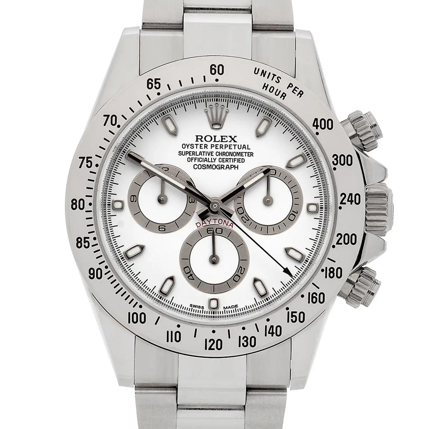 Rolex Daytona 116520 (2007) - White dial 40 mm Steel case (1/4)