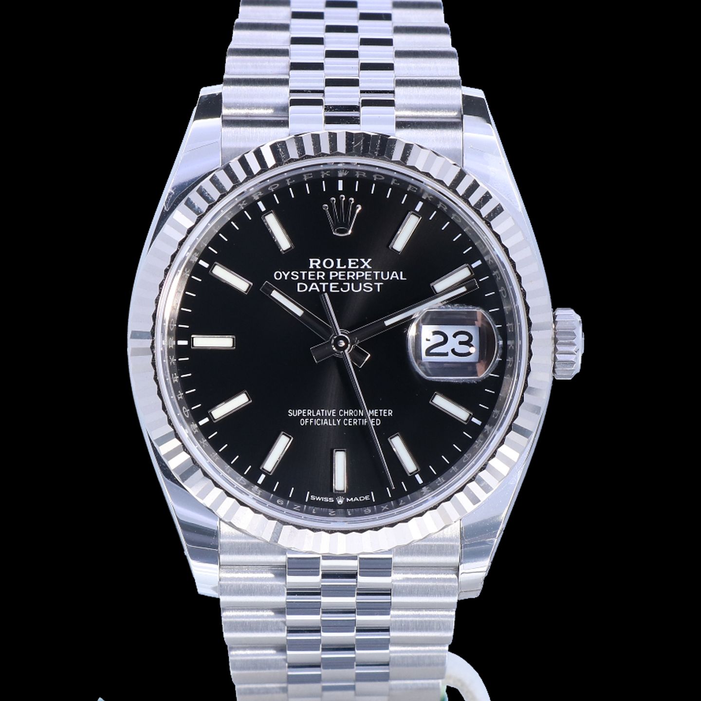 Rolex Datejust 36 126234 (2021) - Black dial 36 mm Steel case (5/8)