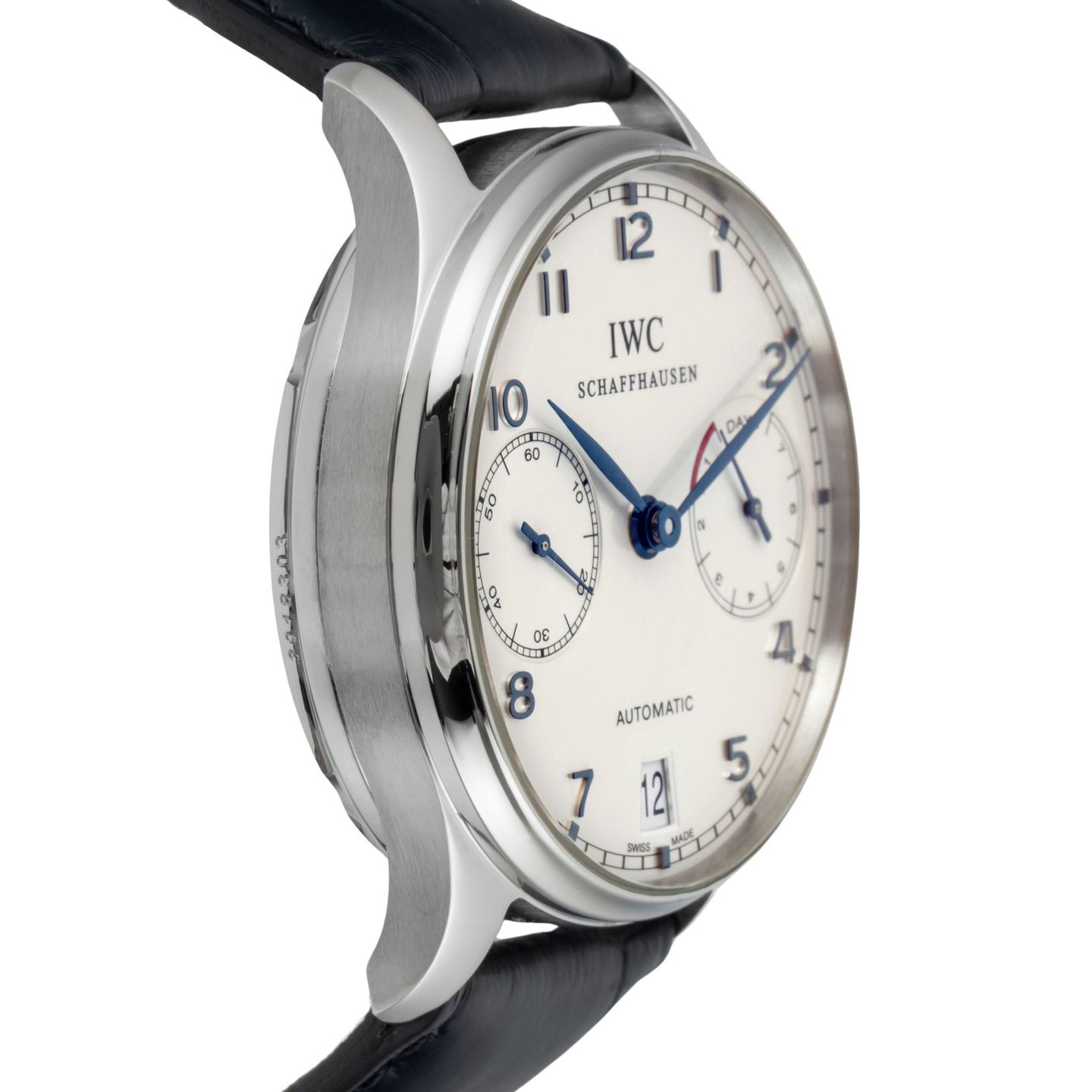 IWC Portuguese Automatic IW500107 (2006) - Zilver wijzerplaat 42mm Staal (7/8)