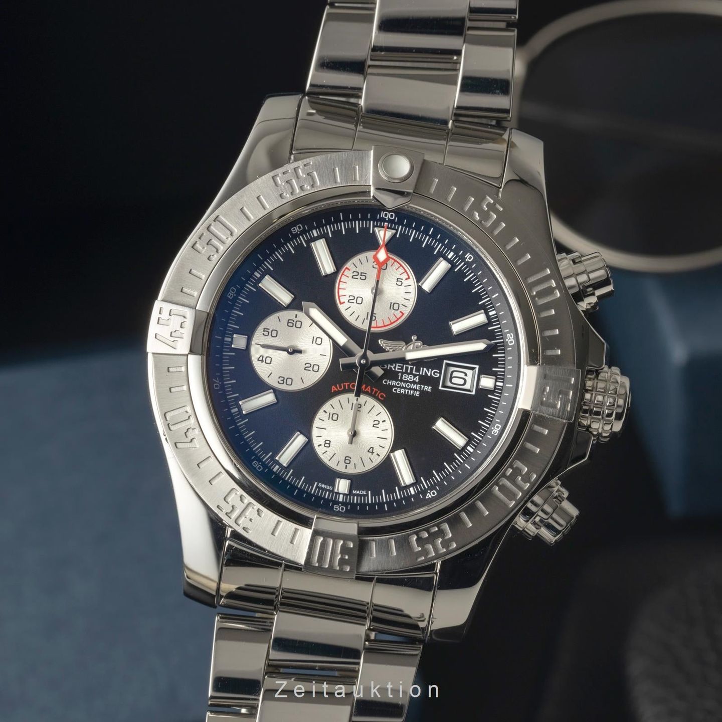 Breitling Super Avenger II A1337111/BC29 (Unknown (random serial)) - Black dial 48 mm Steel case (1/8)