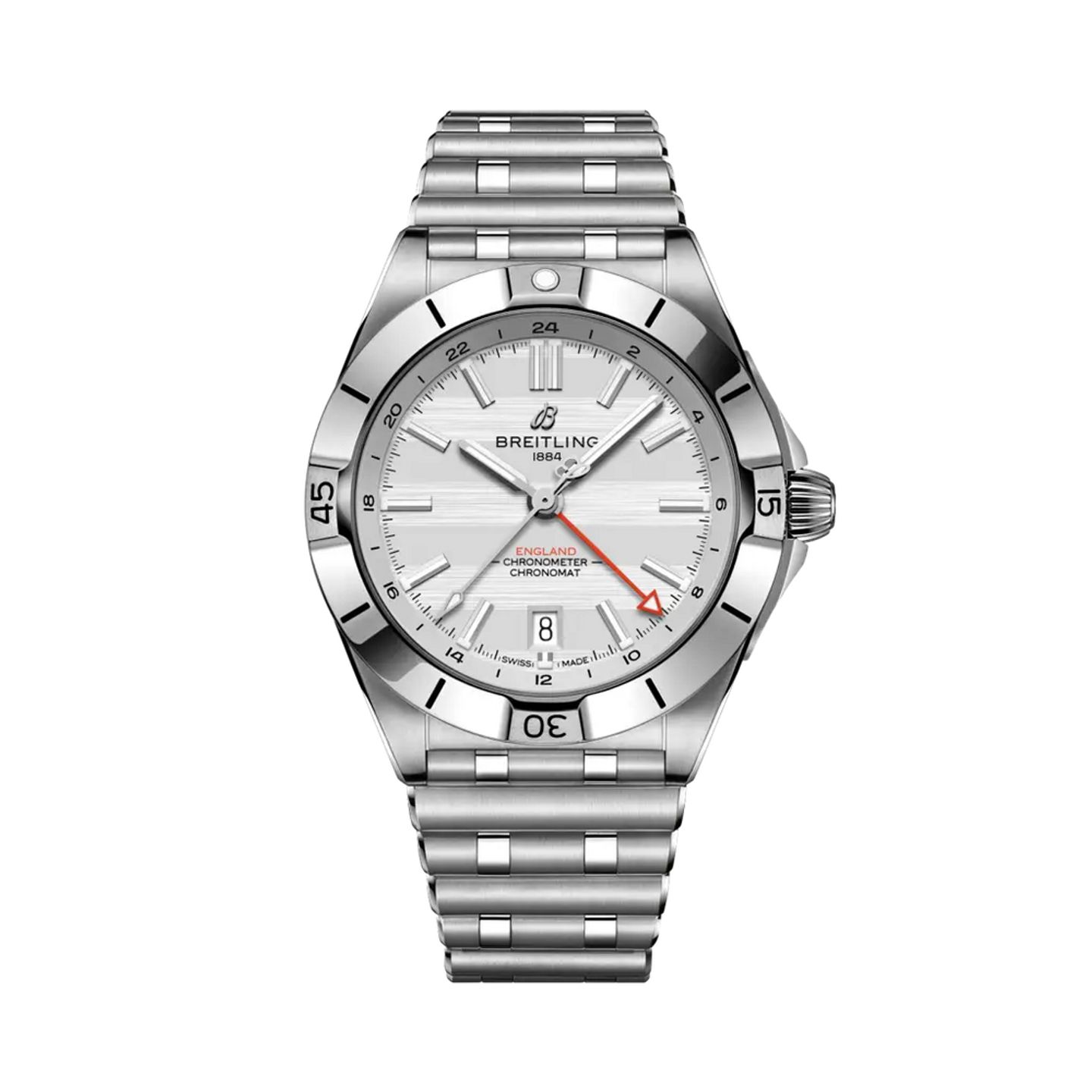 Breitling Chronomat GMT A323985B1A1A1 (2025) - Silver dial 40 mm Steel case (1/1)