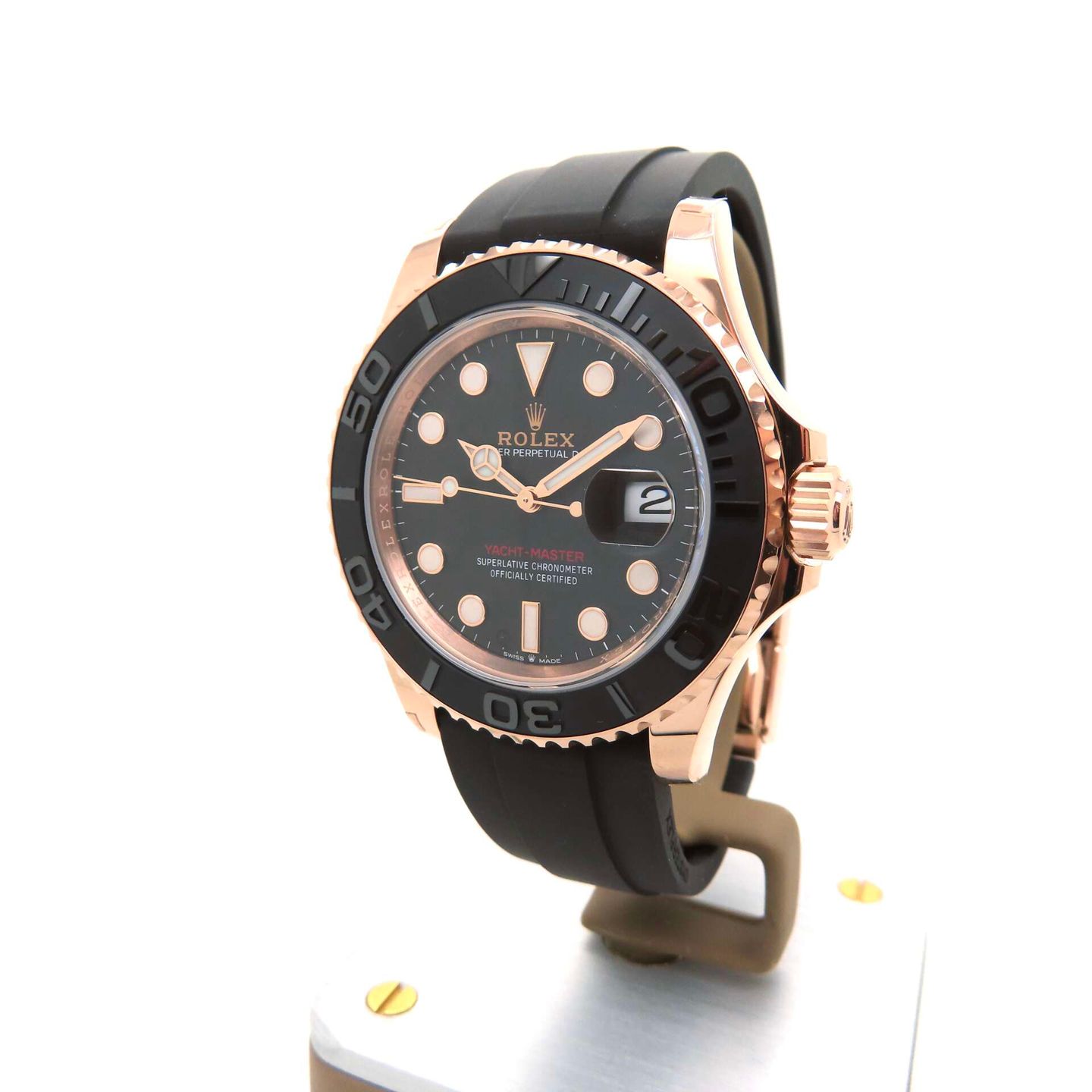 Rolex Yacht-Master 40 126655 (2022) - Black dial 40 mm Rose Gold case (1/7)