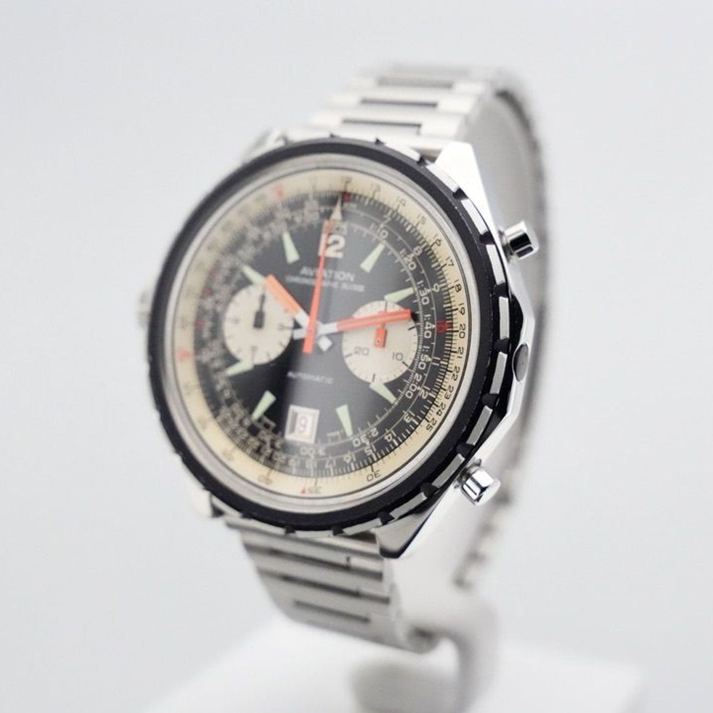 Breitling Chrono-Matic 1806 (Unknown (random serial)) - Black dial 48 mm Steel case (2/8)