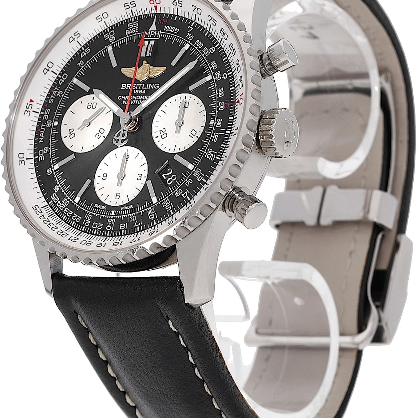 Breitling Navitimer 01 AB0120 (2015) - Zwart wijzerplaat 43mm Staal (3/5)