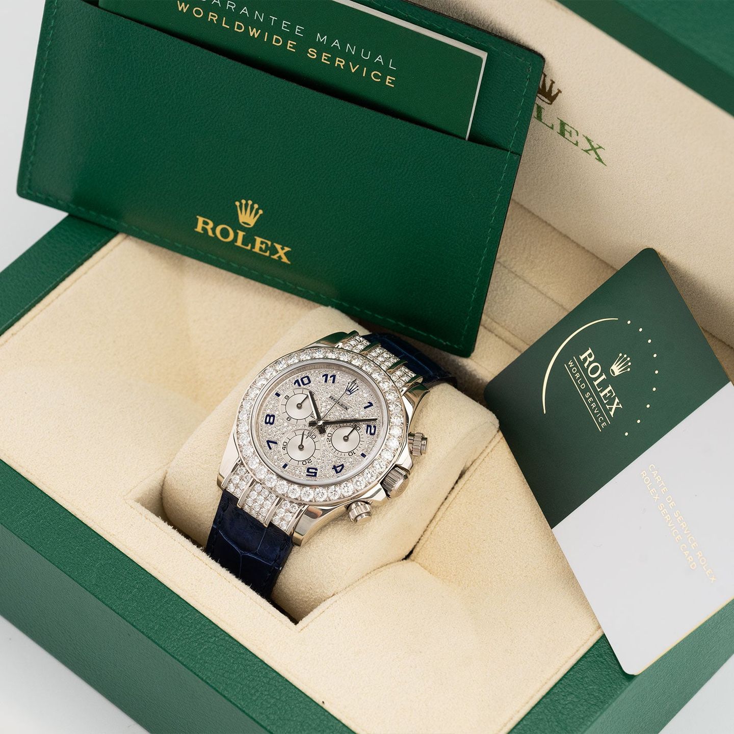 Rolex Daytona 116599RBR (2008) - Diamond dial 40 mm White Gold case (6/6)