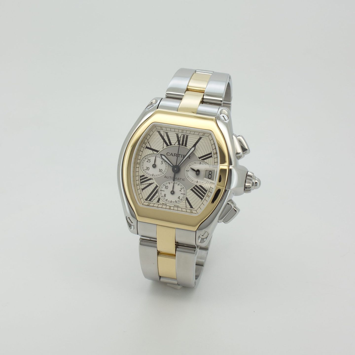 Cartier Roadster W62019X1 (Onbekend (willekeurig serienummer)) - 40mm Goud/Staal (1/8)